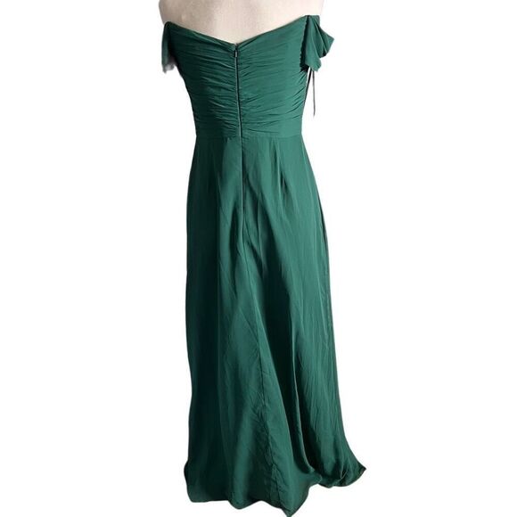 Dessy collection formal hunter green size 8 NWT dress EUC - Picture 2 of 4